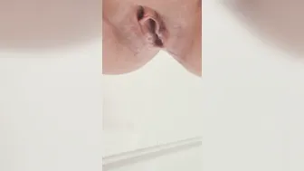 NOISY close up pee inside Hot Tub bath tub
