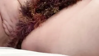 BBW Evie cum on a fluffy scarf (unique request)
