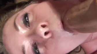 Hot Teenaged Bimbo Loves Being Fed Cock