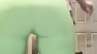 Neon Green Short Spandex Twerk/Shake My Booty