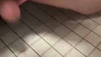 Under Stall Action at University with College Boy from Grindr