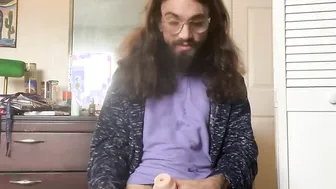 Dude with cerebral palsy is a shooter with his new twat vibrator