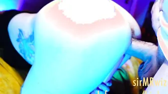 Mr. Wizard tells her to cum on his inked wand