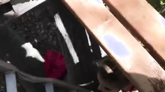 Mom helps her stepson cum into his treehouse