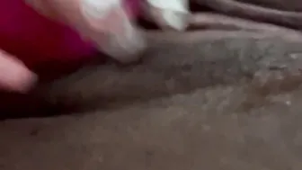 Black BBW sex toy play