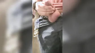 Dressed edging restarts because of mistress over three minutes of soak groaning and thick cum