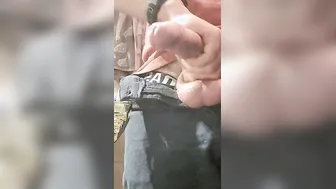 Dressed edging restarts because of mistress over three minutes of soak groaning and thick cum