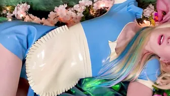 PREVIEW: Alice and the Flower Parts one  two ~ Rubber Fucked Machine Anal Gape Closeup Twat Play