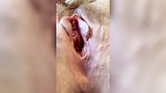 Using my new sucky sex toy to play with my nipples and unshaved snatch till soppy orgasm