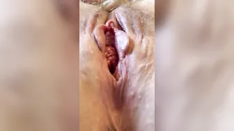 Using my new sucky sex toy to play with my nipples and unshaved snatch till soppy orgasm