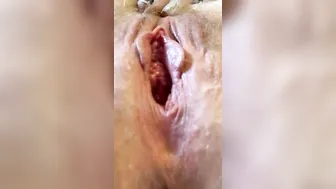 Using my new sucky sex toy to play with my nipples and unshaved snatch till soppy orgasm