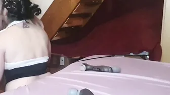 Gorgeous skank ex-wife love being throated inside gang bang