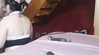 Gorgeous skank ex-wife love being throated inside gang bang