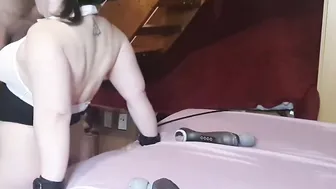 Gorgeous skank ex-wife love being throated inside gang bang