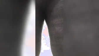 I pissing into ebony pantyhose take them off performance leaking lingerie.