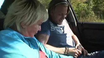 80 years mature blonde old lady fuck roadside