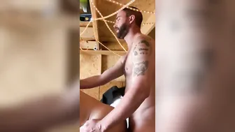 Married bi man breeding homosexual boy into mini barn with Bombshell hot tub