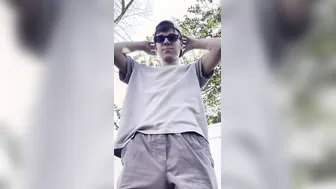 Shy Twinkie Pee Outdoor into Outdoors and Enjoying it 