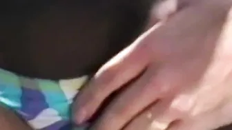Amateur Ebony Beach Hot Rough Outdoors Boat Banging
