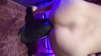 Long load cum shot large mega big sex toy striking chick