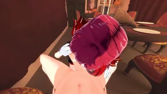 Vtuber Houshou Marine Gets pov Nailed on a Table Wallfuck Cummed -