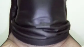point of view - Mom inside rubber dress riding penis  getting creampied