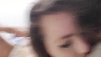 Cougar getting a pounding from her twinky fiancé and loves every min 