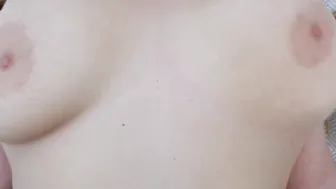 Hooters bouncing inside slow motion