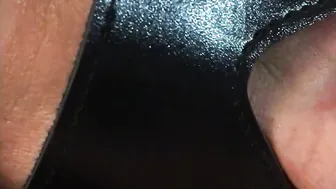 fellatio with red lips and cum on face.......