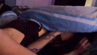 Early porn video – Giving him sneaky oral sex early into the morning while bff is resting next to us - Mimi Boom