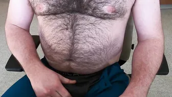 Quietly jerking off at work