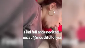 Giving my son’s friend a sloppy throat job we both love it
