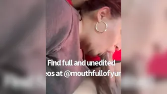 Giving my son’s friend a sloppy throat job we both love it