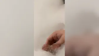My cock is so rough into bath-tub