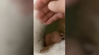 My cock is so rough into bath-tub