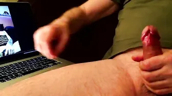 Older man cumming to Nympharena. Bucking jizzed.