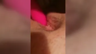 This women really loves her pink sex toy