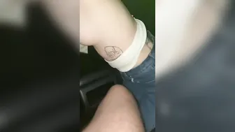 Vehicle sex with Goddess ex gf blows cock and fucks