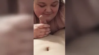 Pushing Her Fellatio Down - Swallowing my Cum