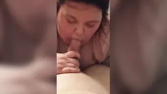 Pushing Her Fellatio Down - Swallowing my Cum