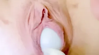 What’s cumming out of her cunt