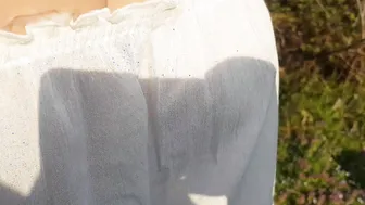 Beauty fiance getting caught by friends while flashing  full naked on my page