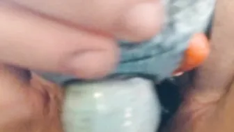 Fucking twat with bong squirting school women tasting own cum
