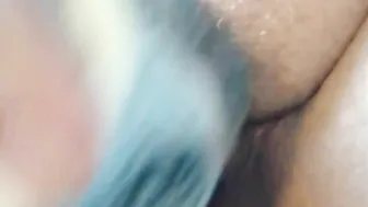 Fucking twat with bong squirting school women tasting own cum