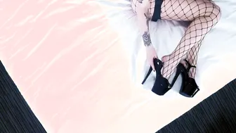 DiRTyTaLK  Dope AF - Part one TRAILER - Slender Blonde PARIS WHITE Fishnets Crazy Talk gigantic DicKiNGDowN