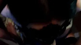 Submissive sub wifey hoe deeptroating my penis sucking off nuts and take facial on her whore face