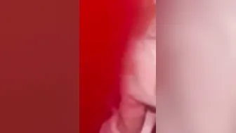 Red headed mom blows off cock inside vehicle.