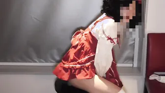 ディルドでけつまんこついて気持ちよくなっちゃう男の娘。