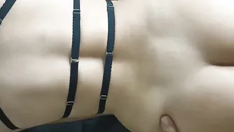 Oral sex and fucking into the living room of the apartment