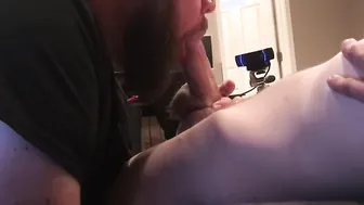 G4P Second time heterosexual guy lets tattoo bear suck his nut out FULL